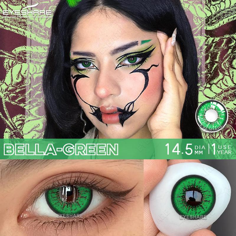 Eyeshare Цветные контактные линзы Костюм персонажа на Хэллоуин Выставка комиксов КОСПЛЕЙ Доступные цветные контактные линзы Кроваво-красные линзы для очков