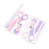 Безопасный детский набор щипчиков для ногтей, триммер для ногтей, кусачки, пинцеты, инструменты для ухода за ногтями и ушами малышей