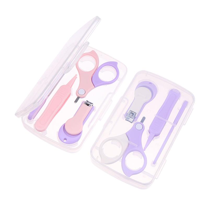 Безопасный детский набор щипчиков для ногтей, триммер для ногтей, кусачки, пинцеты, инструменты для ухода за ногтями и ушами малышей