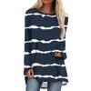 Women's Autumn And Winter Long Sleeved O-neck  Casual Long Loose T-shirt Top