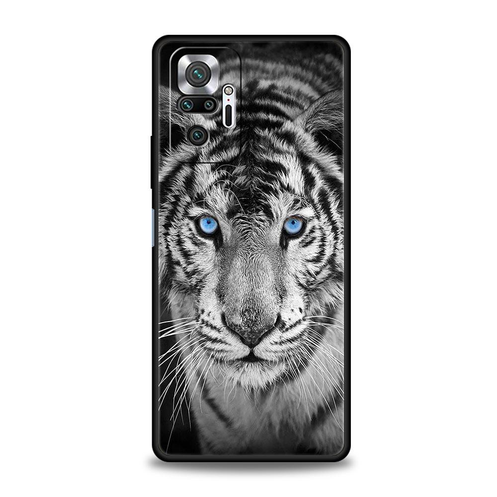 Tiger Leopard Fashion Phone Case For Xiaomi Redmi Note 14 13 5G 10 11 12 Pro Plus 4G 14C 13C 12C 10C Black Cover