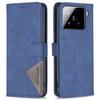 BINFEN COLOR For Xiaomi 15 Pro Phone Cases Wallet Stand Geometry Imprinted Leather Cover