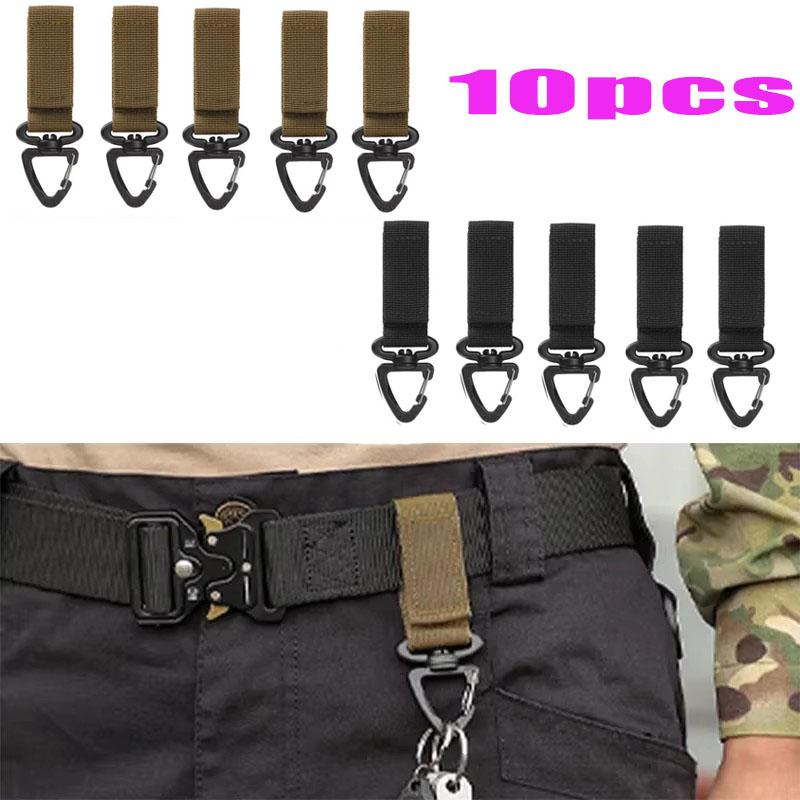 Outdoor Camping Carabiner Nylon Molle Training Backpack Key Hook Webbing Buckle System Belt Buckle Hanging Climbing Accessory