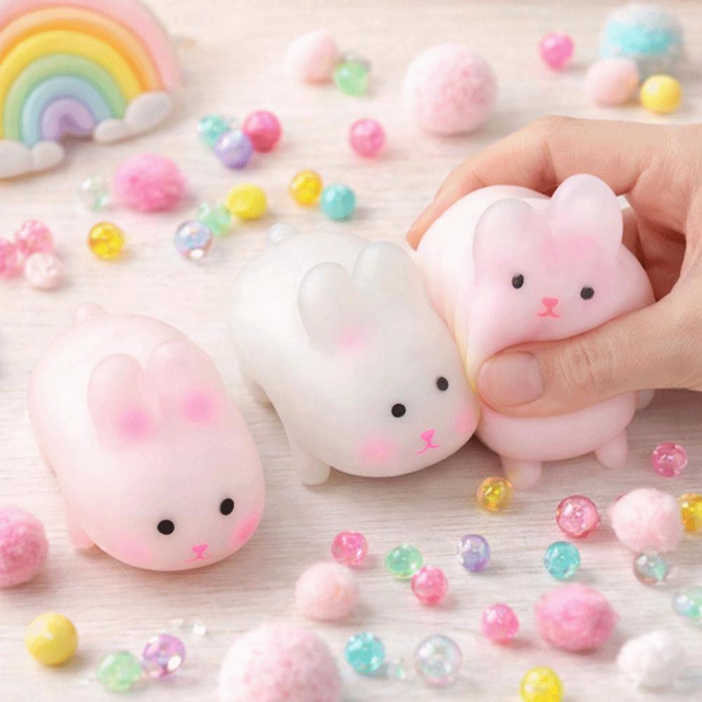 Rebound Squeeze Sensory Toy Squishy Bunny Color-changing toy Rabbit Pinch Le Uncompressed toy