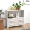 VidaXL Buffet HAMAR White 85x35x80 Cm Solid Pine Wood 340497