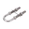 Marine U Shape Bolt Bow Eye 304 Stainless Steel Silver Rust Resistant Boat Yacht Hardware