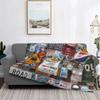 Route 66 Mother Road My Version Blankets Fleece Ultra-Soft Throw Blankets for Bedroom Sofa Bedspread for Living Room/Bedroom
