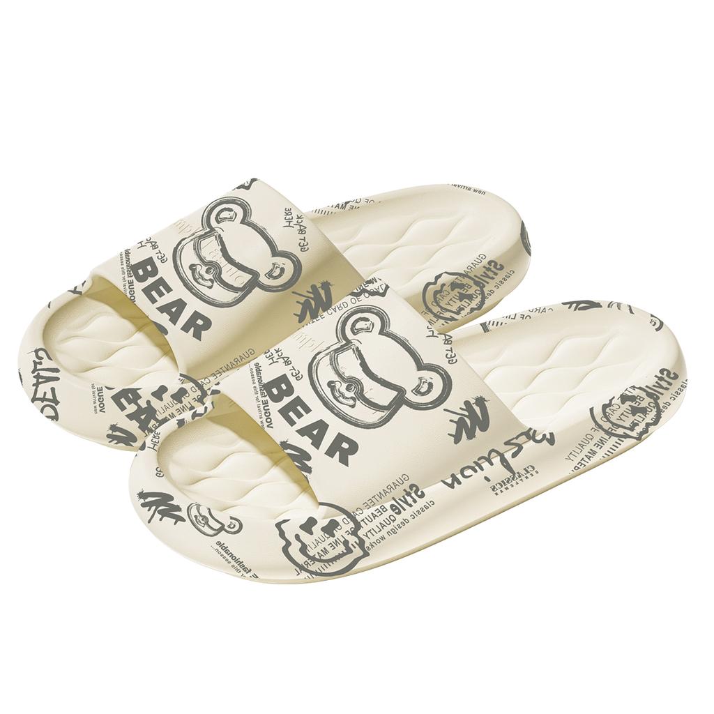 Summer Unisex Slippers Printed Cartoon Indoor Slippers Non-Slip Comfortable Outdoor Slippers