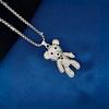 Cute Bear Necklace Female Versatile Hip-Hop Cold Wind Does Not Fade Sweater Chain Long Jewelry