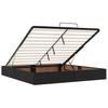 Ottoman Bed with Mattress Black 160x200 cm Faux Leather