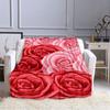 Одеяло с любовью и розой на День святого Валентина, мягкое фланелевое флисовое теплое и легкое пледы для взрослых, одеяло для кровати, дивана, покрывало