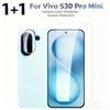 For Vivo X200FE V60 S30 Pro Mini Clear Matte Frosted Anti-spy Tempered Glass For Vivo X200fe V60 S30 S30pro Mini Metal Ring Camera Lens Film
