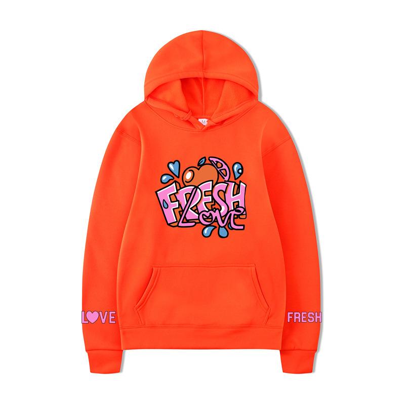 Осень Зима Принт Буквы Мужское Худи Y2K Одежда Винтажная Мода Оверсайз Повседневные Унисекс Пуловеры с Длинным Рукавом