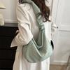 Нежная модная сумка-тоут с плиссировкой большой вместимости на плечо для мягкой девушки женская 2025 ранняя осень новинка корейская версия сумка подмышку