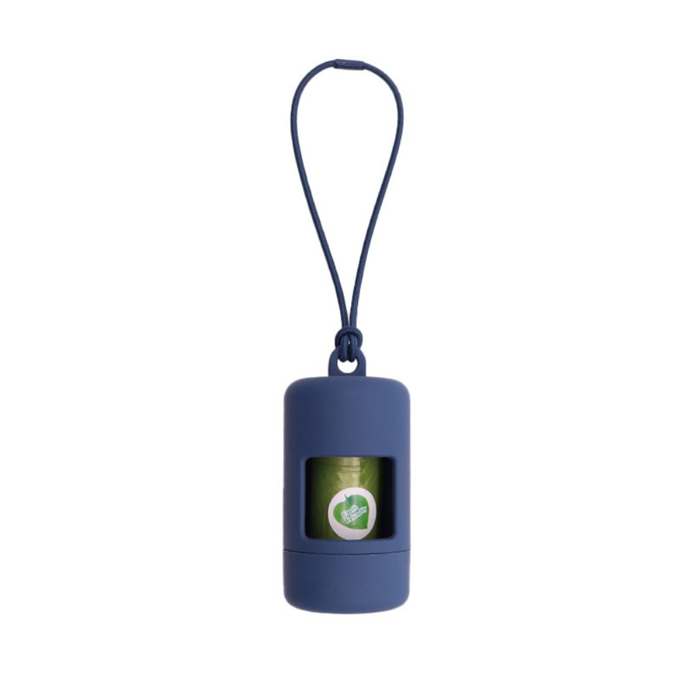 Solid Color Pet Garbage Bag Dispenser Plastic Cylinder Pet Waste Carrier  Outdoor Use