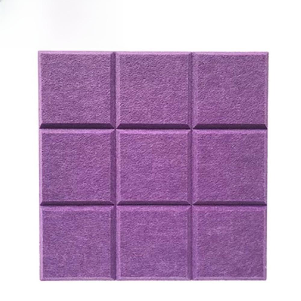 30x30cm Grid Felt Wall Panel Art Decorative Polyester Fiber Sound-absorbing Board Background Wall Display Board Display Board