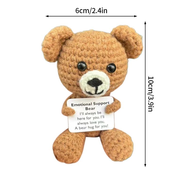 Handmade Crochet Miniature Potted Ornaments Positive Energy Card Wovening Emotional Support Plants Ornament Car Decorations