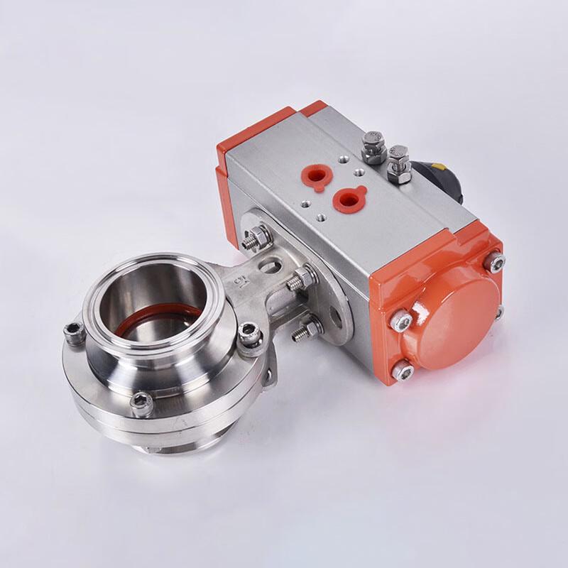Yuanke 304 Stainless Steel Pneumatic Quick-Fit Butterfly Valve