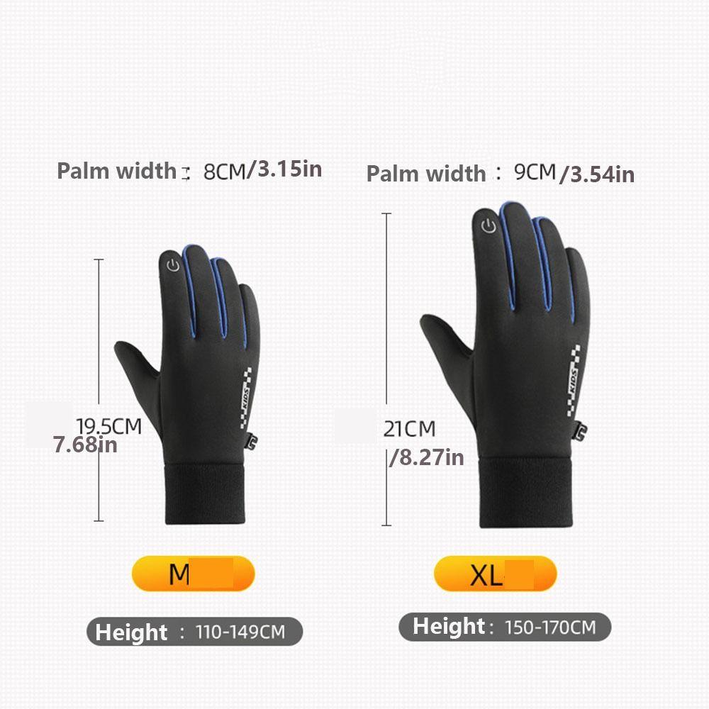 Kids Warm Gloves Non-slip Bicycle Sports Mittens Autumn Winter