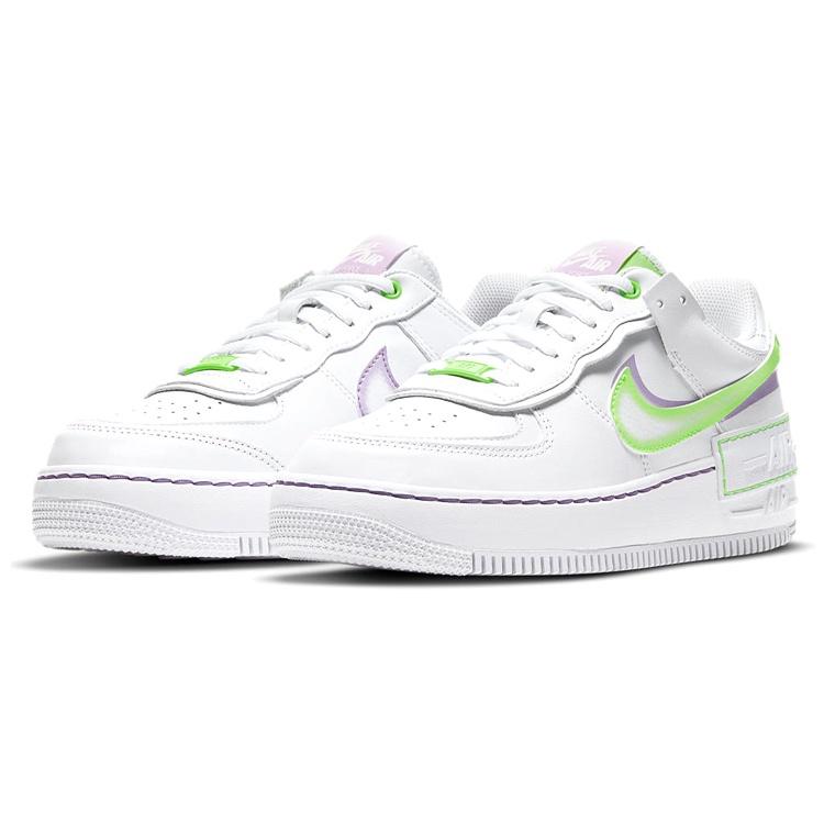 (WMNS) Nike Air Force 1 Shadow 'White Electric Green' Women's DD9684-100