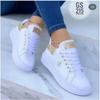 Fashion Autumn Shoes Waterproof White Sneakers for Women Korean Version Lace Up Casual Flat Sport Shoes Ladies Vulcanized Shoes