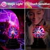 8 Inch Touch Sensor Night Light USB Plasma Magic Ball Light Touch Control Electrostatic Sphere Flashing Lamp Children's Gift