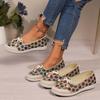 Fashion Printed Loafers Women's Shallow Flat Sandals 2024 Autumn Designer Casual Shoes Fashionable Comfortable and Trendy
