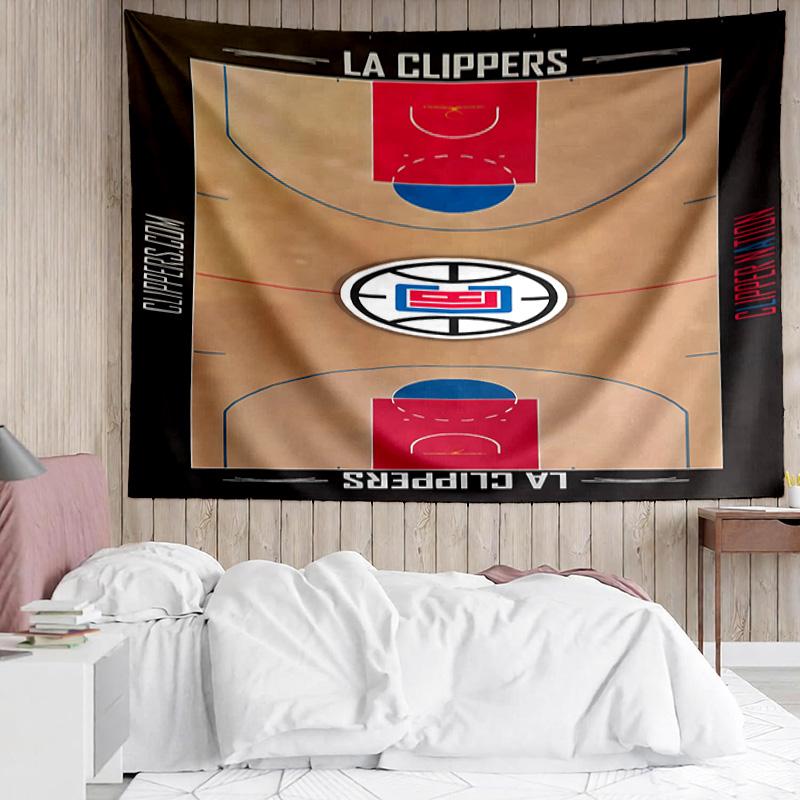 Los Angeles Clippers logo Tapestry for Bedroom Aesthetic Classroom Tapestries Wall Hanging for Living Room Dorm Office,Ideal Creative Gift