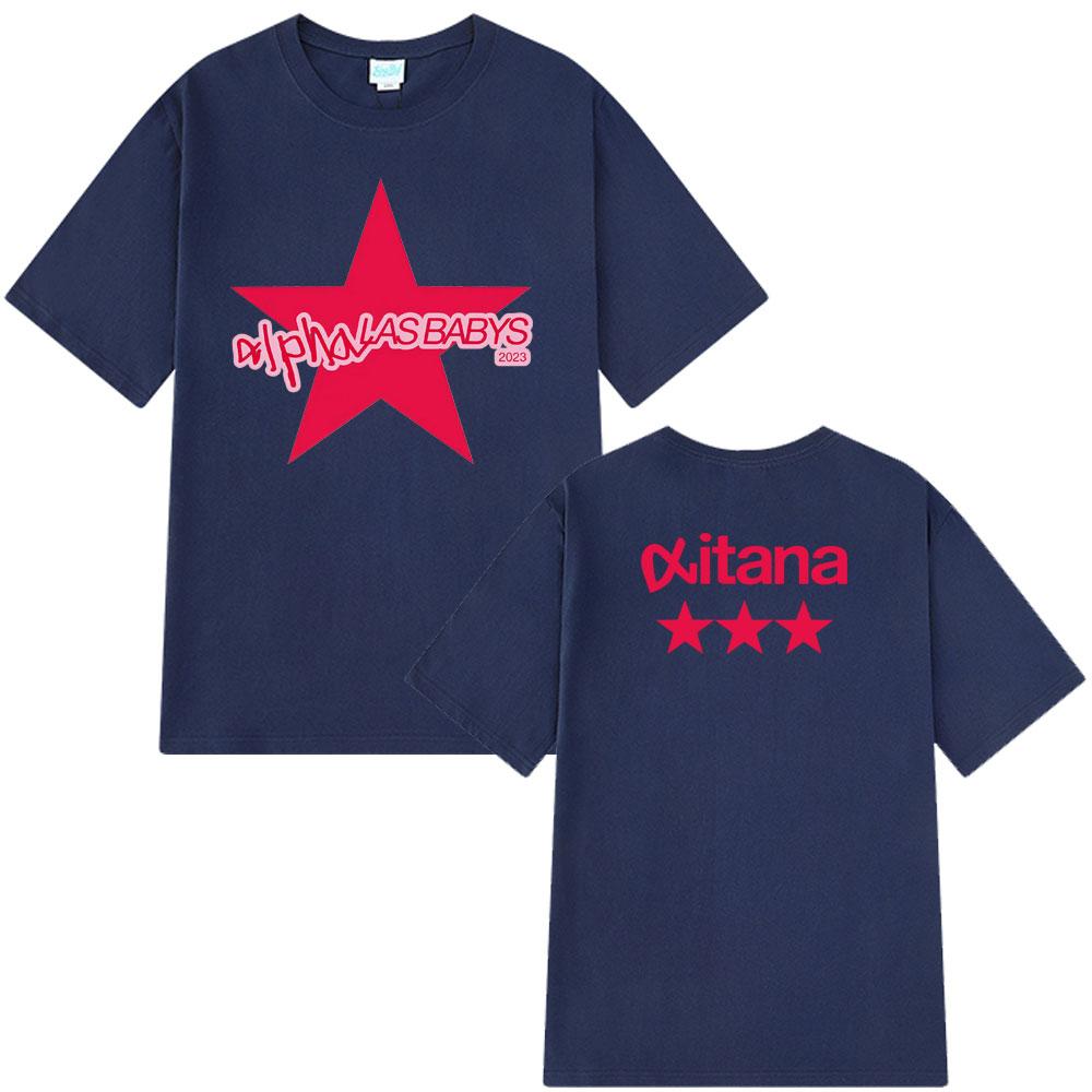 Singer Aitanas Print Tshirts Unisex Unisex Aesthetics Short Sleeve T Shirt Cotton Fashion Hiphop Loose Oneck Tshirts Fan Gifts