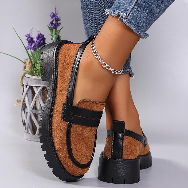 Замшевые женские туфли-лоферы на платформе, леопардовая дизайнерская повседневная обувь, осень 2024, женская новая модная обувь, платье, женские туфли