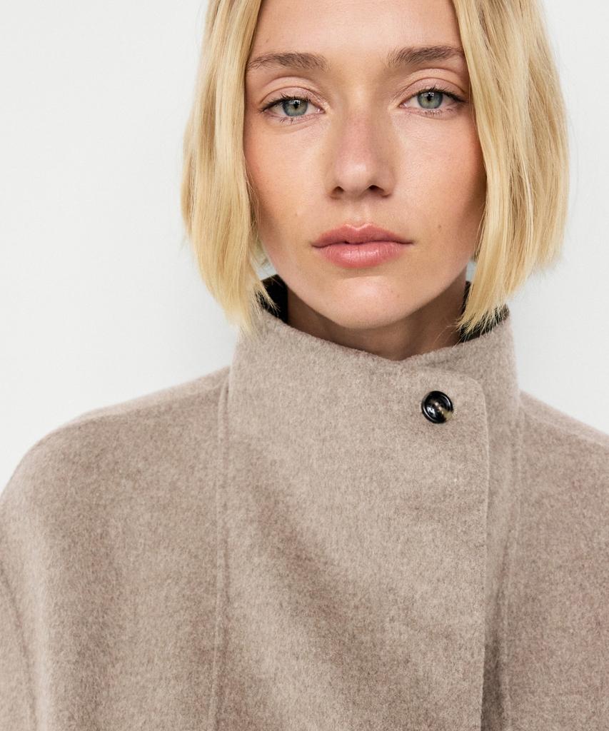 Massimo Dutti Wool Blend Short Jacket