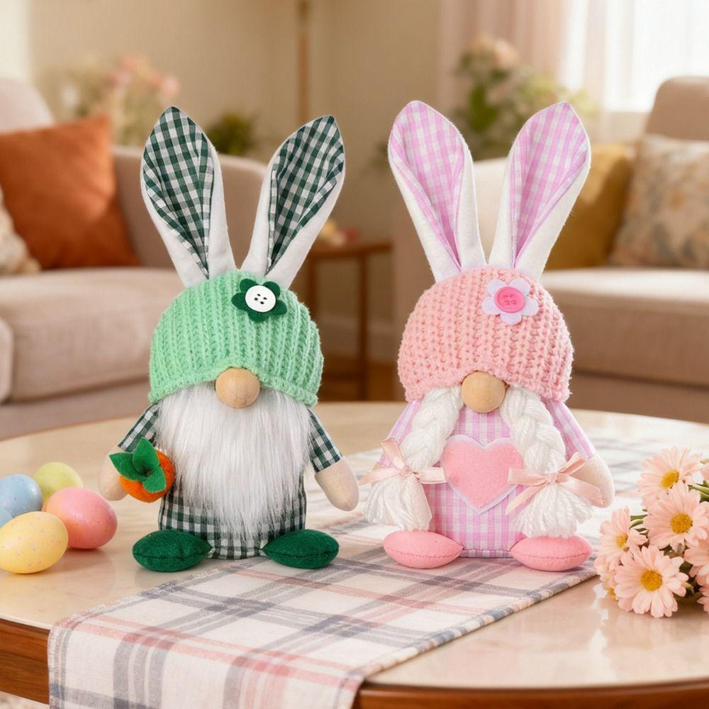 Easter Gifts Faceless Couple Doll Easter Decor Bunny Dwarf Ornament Desktop Decor