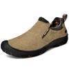 Замшевая кожа повседневная обувь для мужчин слипоны классические походные кроссовки мужская обувь для походов большие размеры 38-48