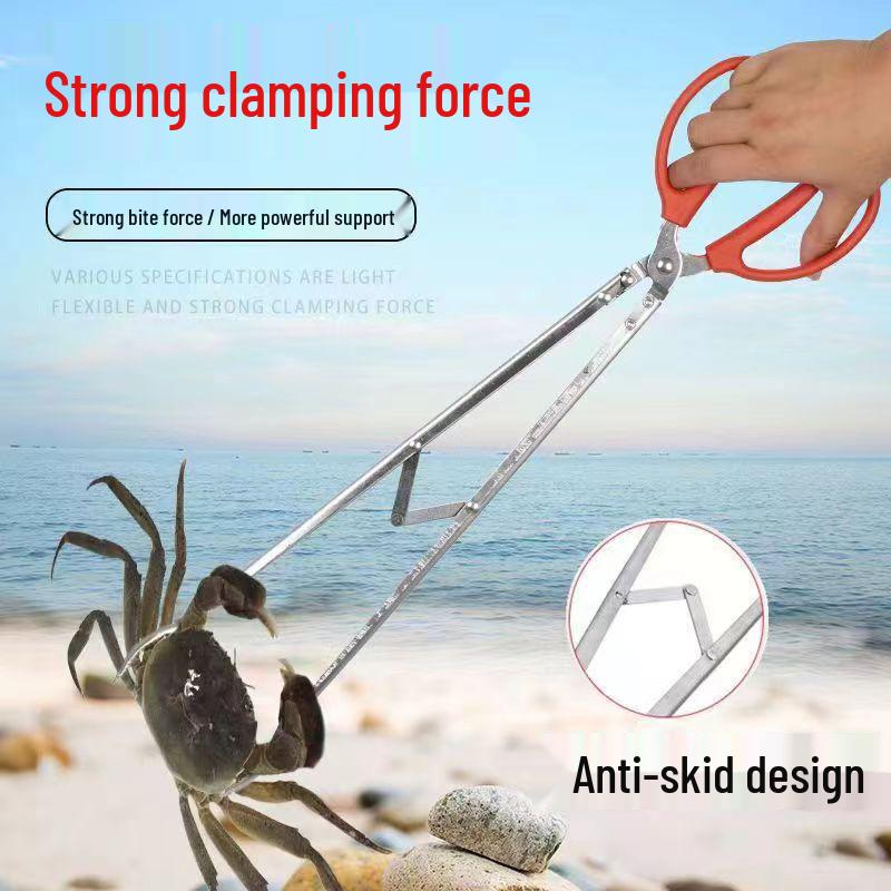 Non-slip Stainless Steel Eel, Loach, Crab & Lobster Catching Clamp