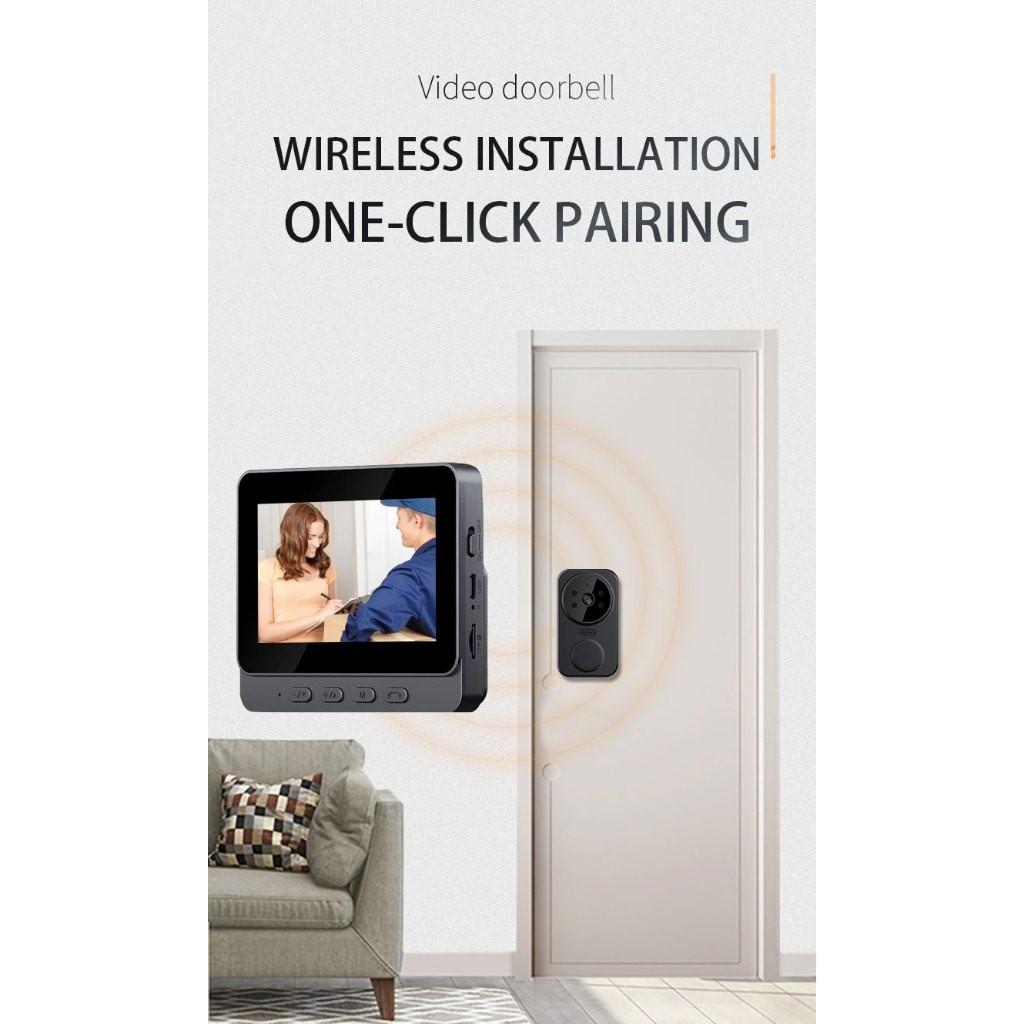 4,3-дюймовый экран беспроводной умный видеодомофон бытовой ночной вариант двусторонний разговорный видеодомофон