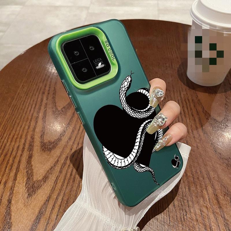 Крутой чехол Snake для iPhone 16 Samsung A55 A35 A34 S24 FE Xiaomi Redmi Note 13 Pro 14C Huawei Honor 200 противоударный бампер для телефона с защитой от царапин