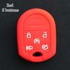 Silicone Silicone Case 4/5 Buttons Car Key Box Accessories Car Key Cover for Ford Car