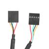 Расширение передней панели 2 порта USB 2.0 Plug and Play с пластиной слота Кронштейн Панельный кабель Адаптер