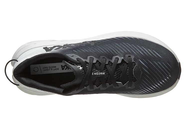 HOKA One One Rincon 3 Wide 'Черно-белый' Женский 1121371-BWHT