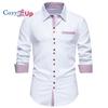 Cozy Up Men's Dress Shirts Long Sleeve Wrinkle-Resistant Casual Button Down Shirt