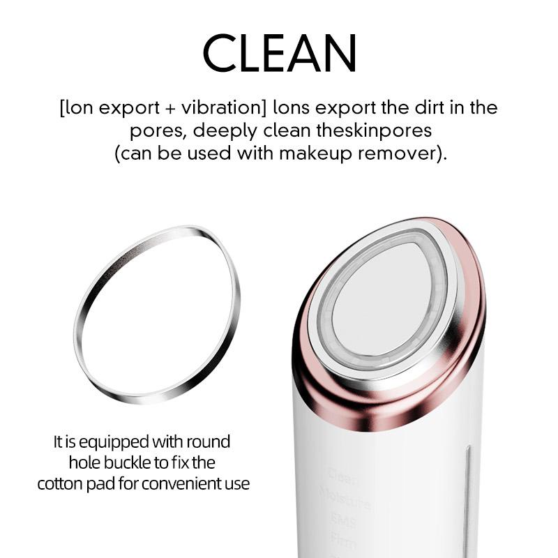 6 в 1 EMS Массажер для лица Glow Booster Beauty Массажный инструмент Зеркало для лица Микротоковый аппарат для лица Инструмент для ухода за кожей от морщин и отеков