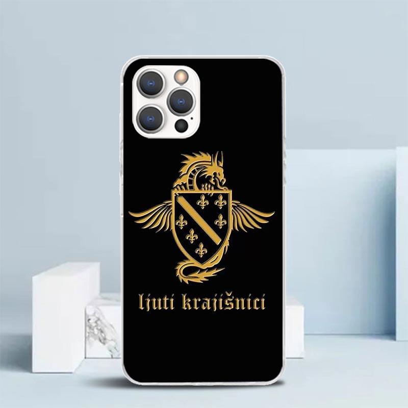Чехол для телефона с флагом Боснии и Герцеговины Для IPhone 16 17 Air 16E 15 14 Plus 13 Mini 12 11 Pro Max 7 8 + SE 2020 Мягкий ТПУ Задняя крышка
