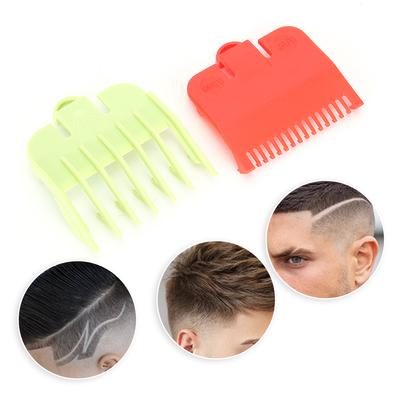 2шт. Направляющая расческа для профессиональной машинки для стрижки волос, направляющая расческа для стрижки волос, красная, зеленая