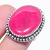 Natural Ruby(Simulated) Gemstone 925 Sterling Silver Jewelry Ring Size 7 M6s94