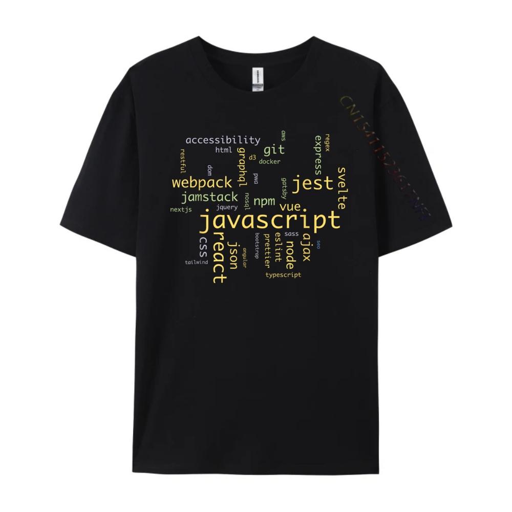 Javascript Разработчик ПО Frontend Инженер Уличная Одежда Футболка Хэллоуин Повседневный