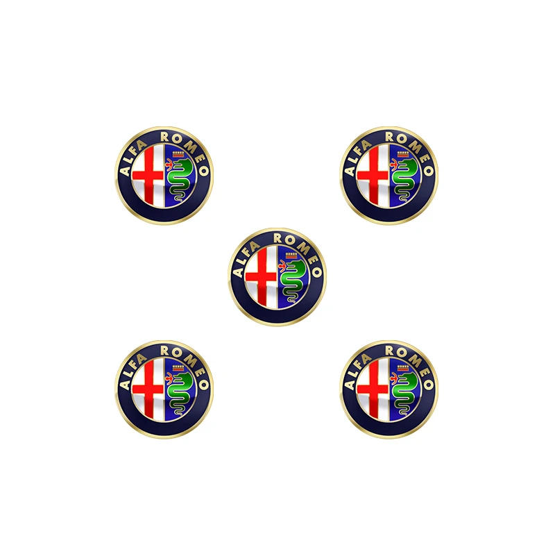 5/10Pcs Car Metal Key Emblem Sticker Decoration For Alfa Romeo 156 159 147 8C 166 Giulia Giulietta Mito Stelvio Spider GT TonaleGF8