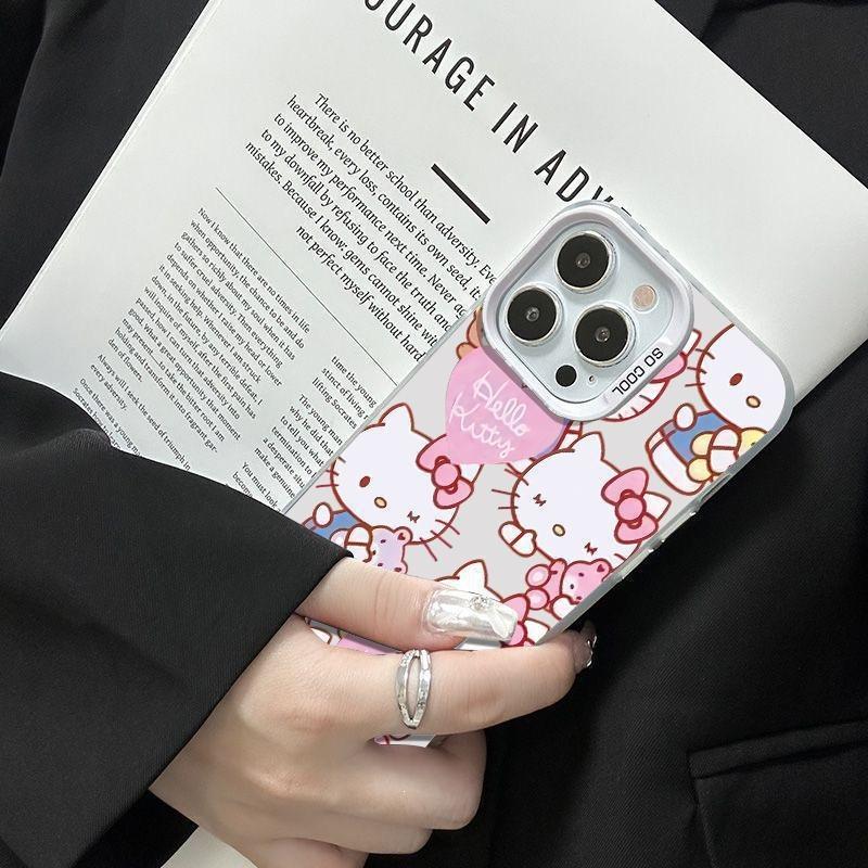 Взрывозащищенный чехол TEMU/Xiyin/TikTok Sanlio TK кот Hello Kitty для мобильного телефона Apple 16