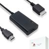 LEVELHIKE HDMI Cable Playstation 2 & Playstation 1 Console (PS2 & PS1) PS1/PS2 To HDMI Adapter True RGB Signal Output (100% Improved Video Quality) HD