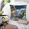 Tui Feasting Urquharts Bay , Nz Home Sofa Car Cushion Cover Pillowcase Kiwi Native Bird Nature New Zealand Aotearoa Parson Bird