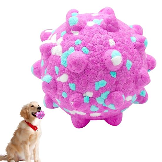 Неразрушимая игрушка для жевания собак. Прочный мяч для прорезывания зубов у собак, для агрессивных любителей жевать. Интерактивные прыгучие мячи из попкорна для больших, средних и маленьких собак.